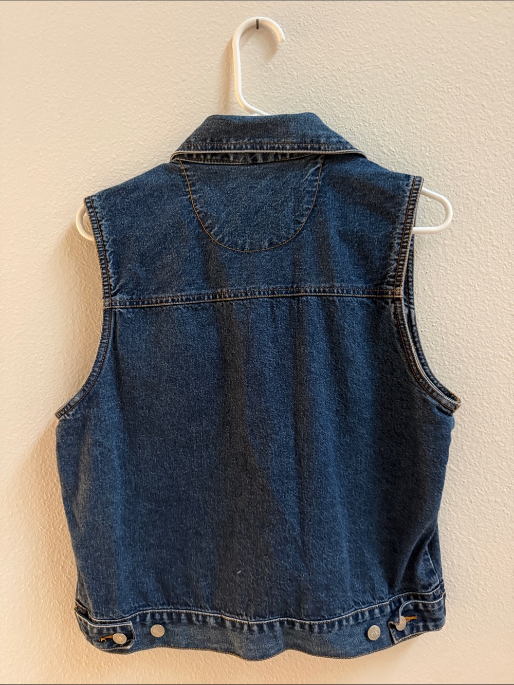 Vintage Disney Pooh Denim Vest Embroidered Winnie the Pooh Piglet Medium - Picture 6 of 6